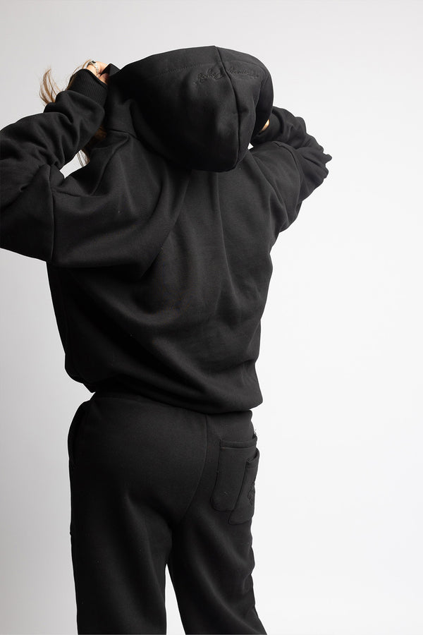 BLACK COZY TRACKSUIT